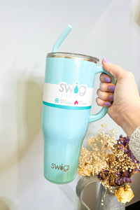 40oz Swig Mega Mug, Shimmer Aquamarine