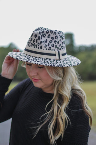 SALE | Darcie Leopard Felt Hat