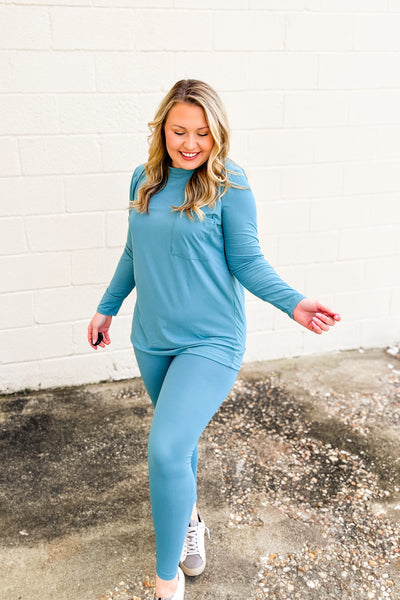 DEAL | Avalon Top and Leggings Set, Teal