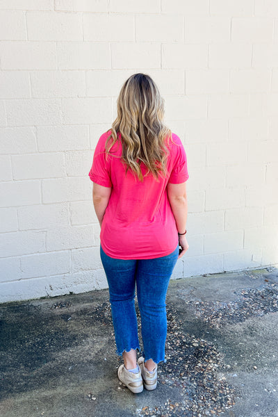 DEAL | Michelle V-Neck Top, Desert Rose