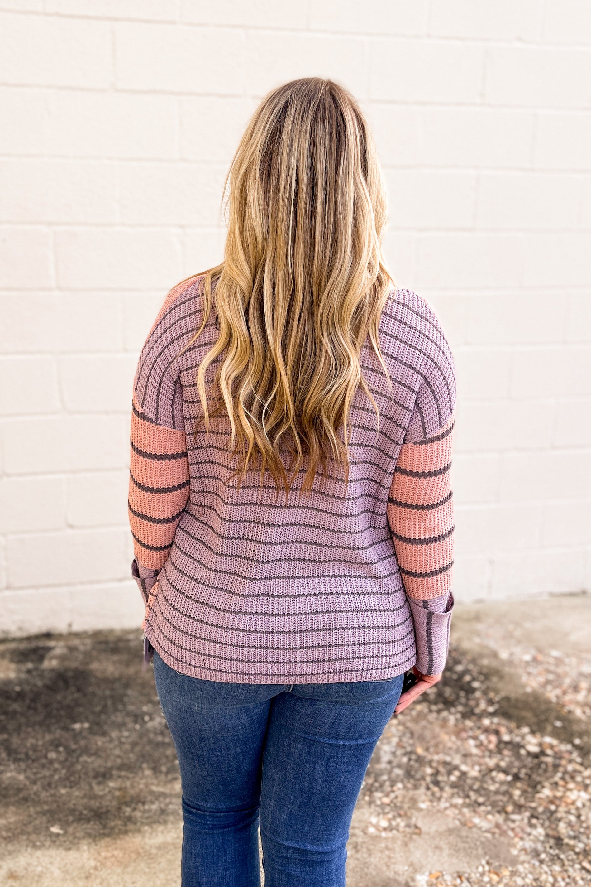 Off The Grid Stripe Sweater Top