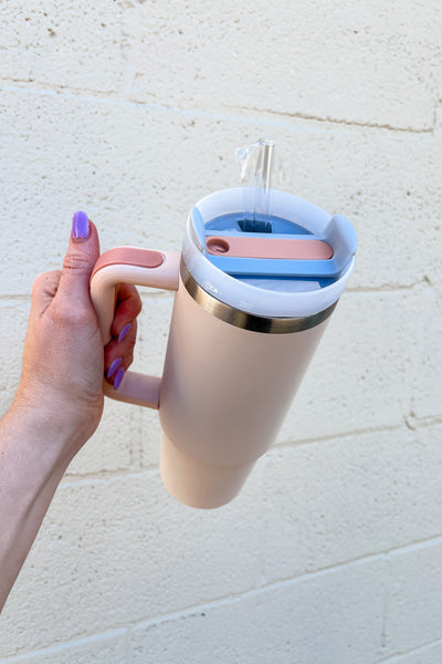 30oz Tumbler, Light Pink