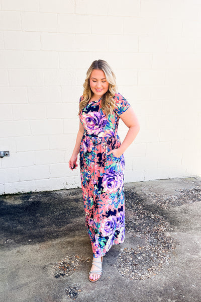 Living For It Floral Maxi Dress